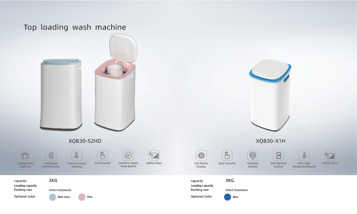 Top loading wash machine - XQB30 series