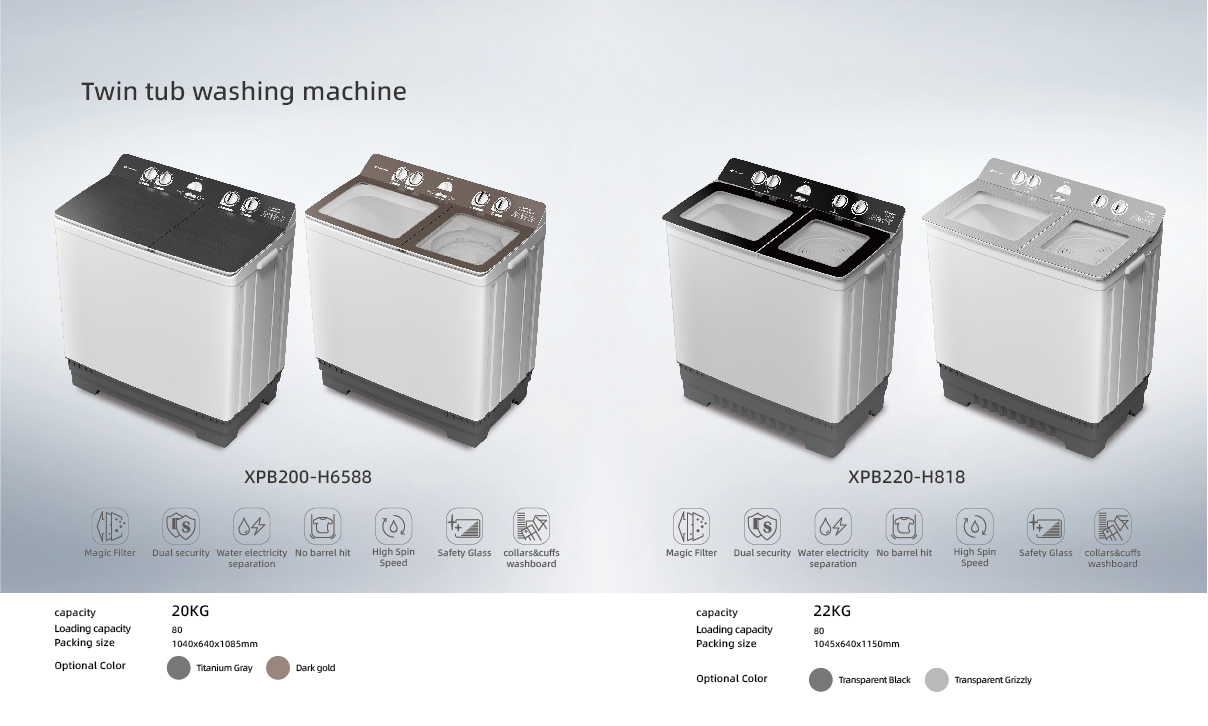Twin tub washing machine - XPB200 & XPB220 series